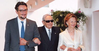 Michele con su esposa Maria Franca y su hijo Giovanni.